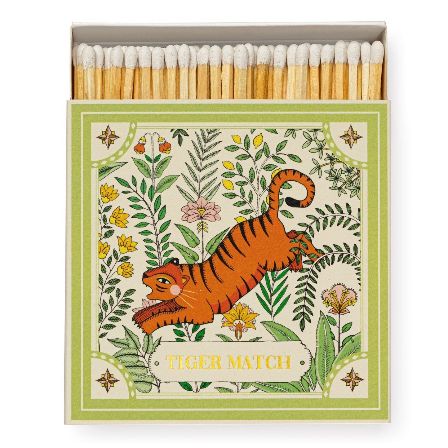 Boxed Matches - Ariane's Green Tiger - Rosemary & Ridgway