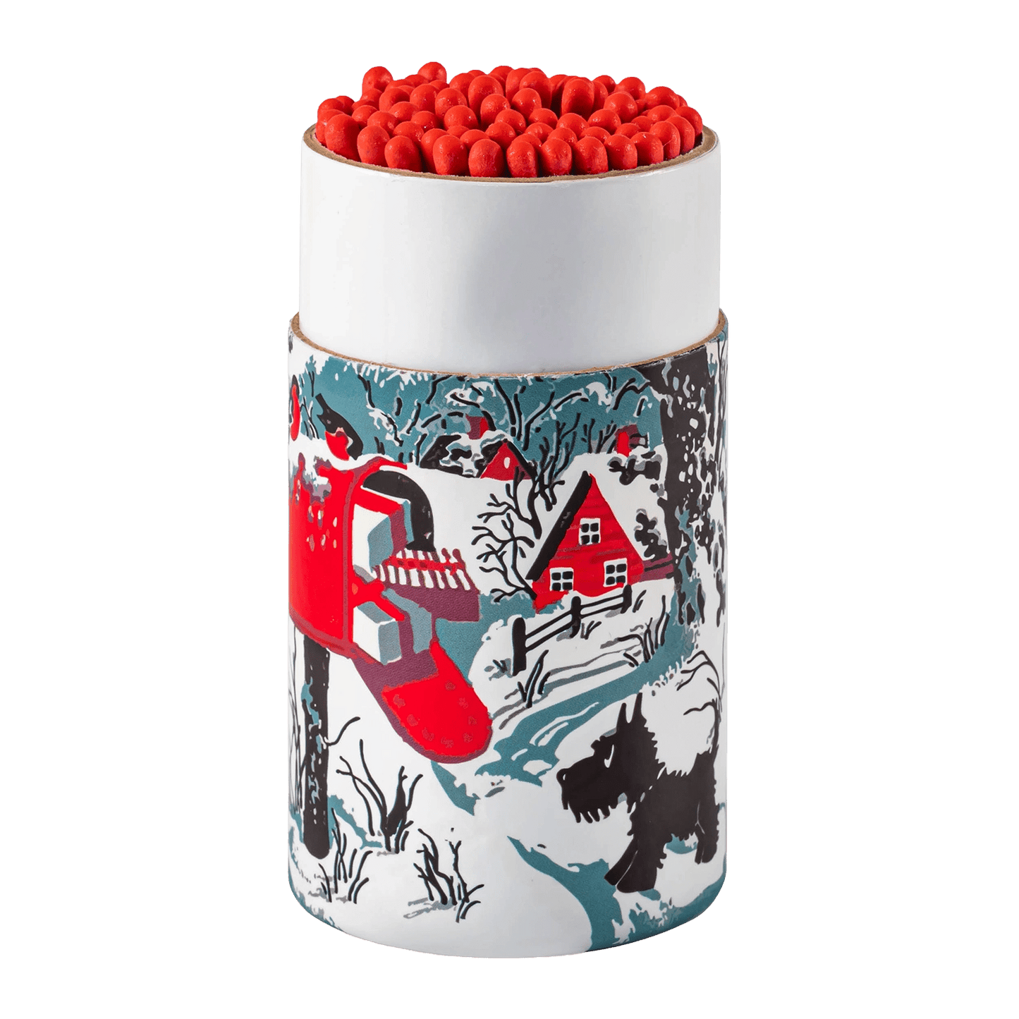 Cylinder matches - Snowy Letterbox - Rosemary & Ridgway