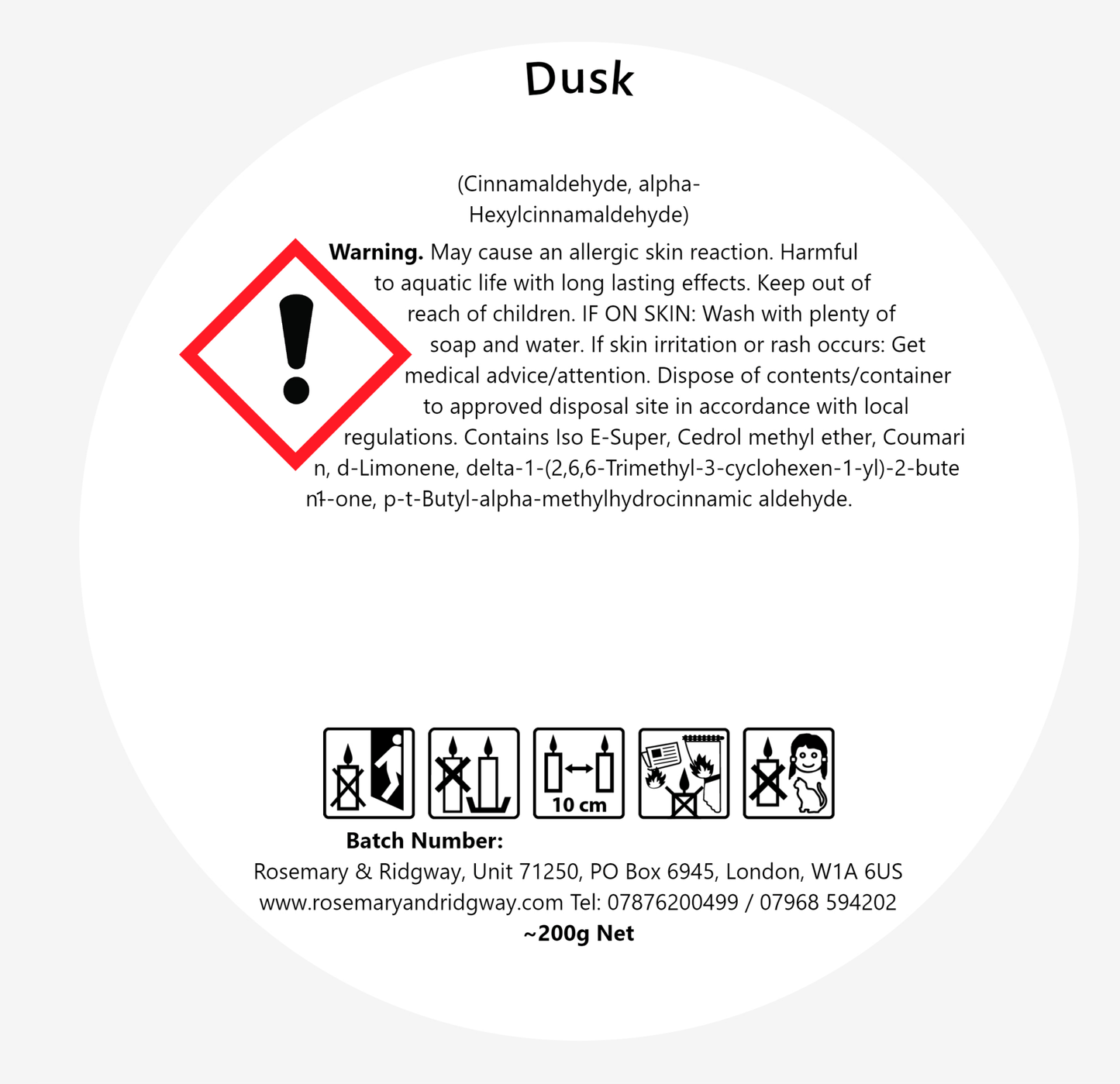Dusk - Rosemary & Ridgway