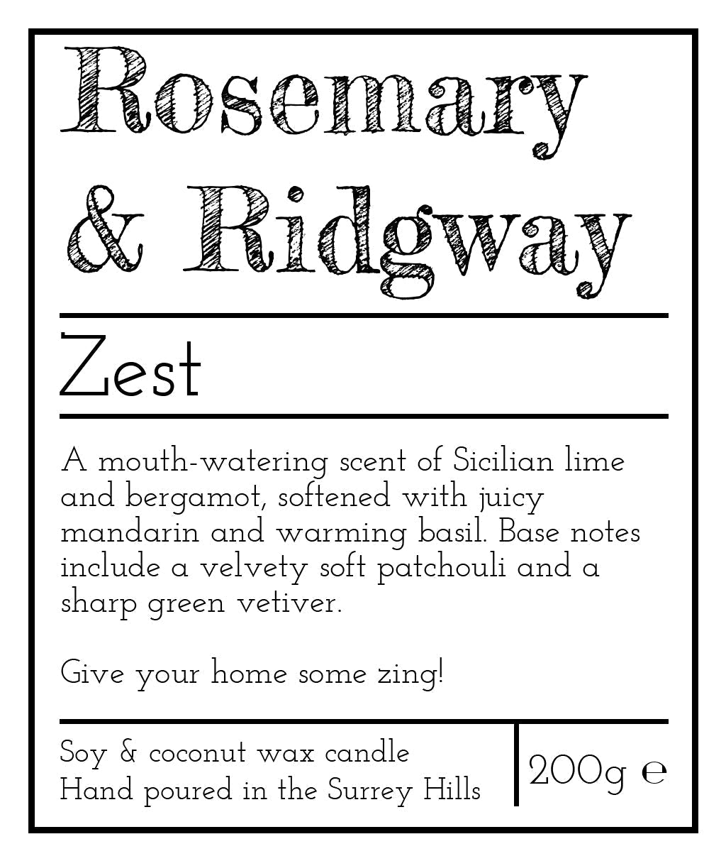 Zest Rosemary & Ridgway
