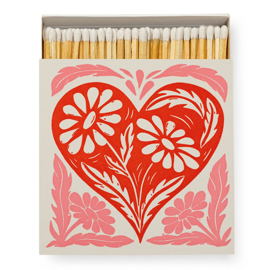 Boxed Matches - Botanical Heart - Rosemary & Ridgway
