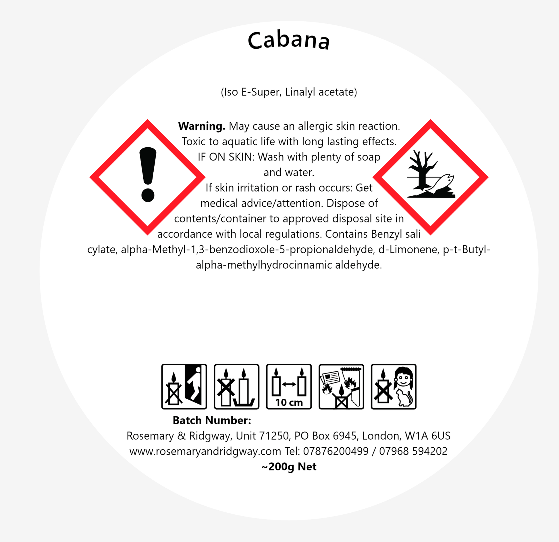 Cabana - Rosemary & Ridgway