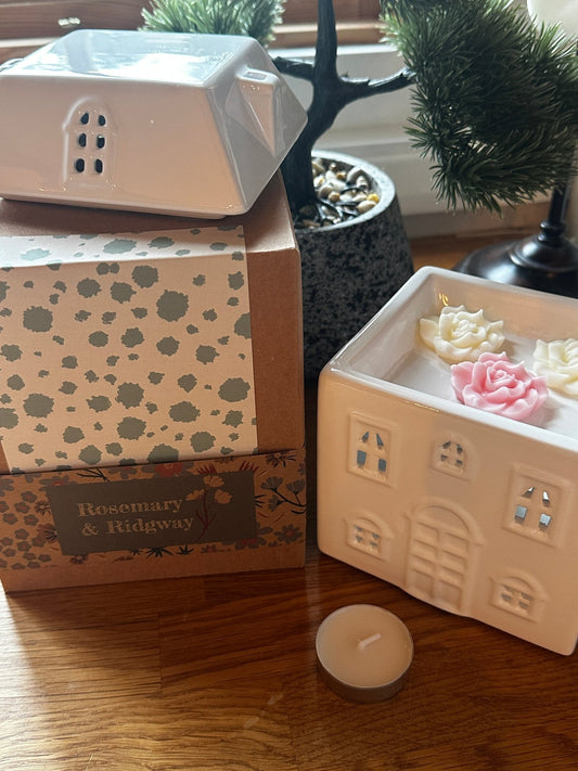 Ceramic Large House Wax Burner - Rosemary & Ridgway
