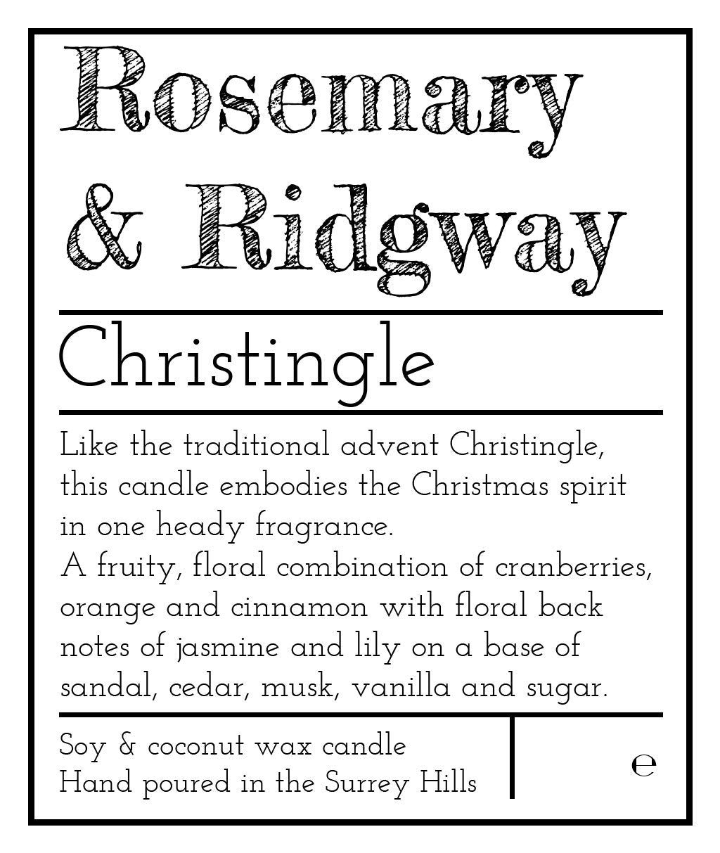 Christingle - Rosemary & Ridgway