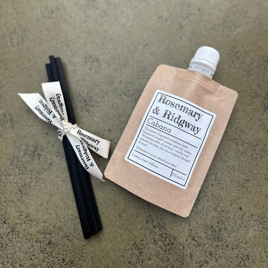 Diffuser Refill Pouch & Replacement Reeds - Rosemary & Ridgway