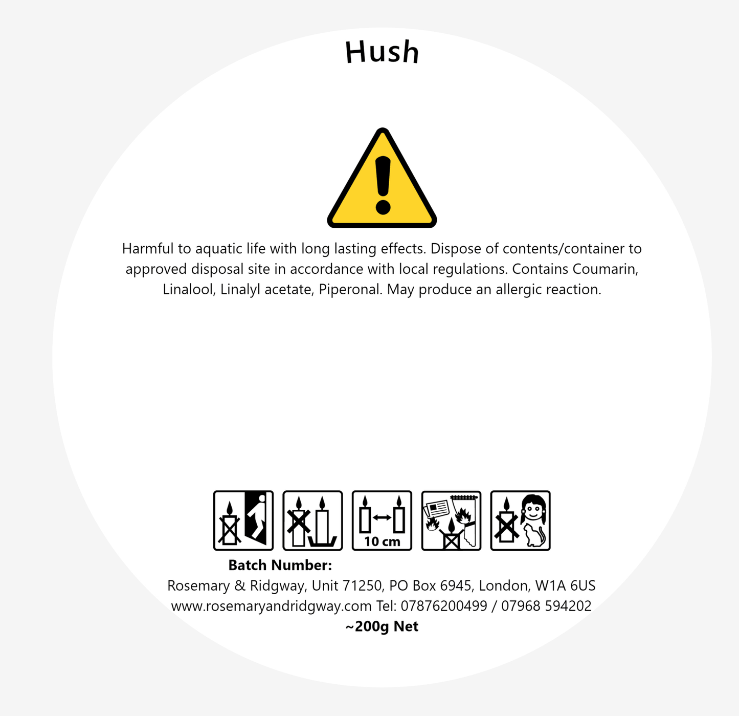 Hush - Rosemary & Ridgway