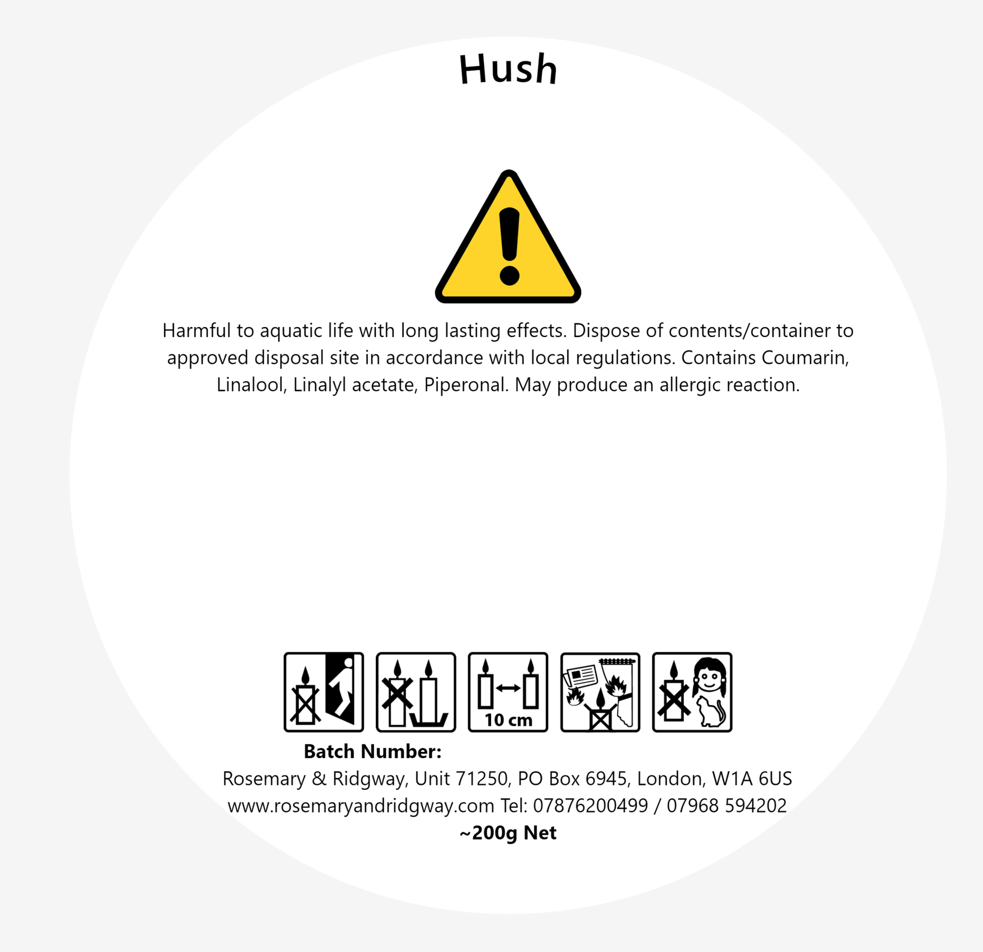 Hush - Rosemary & Ridgway