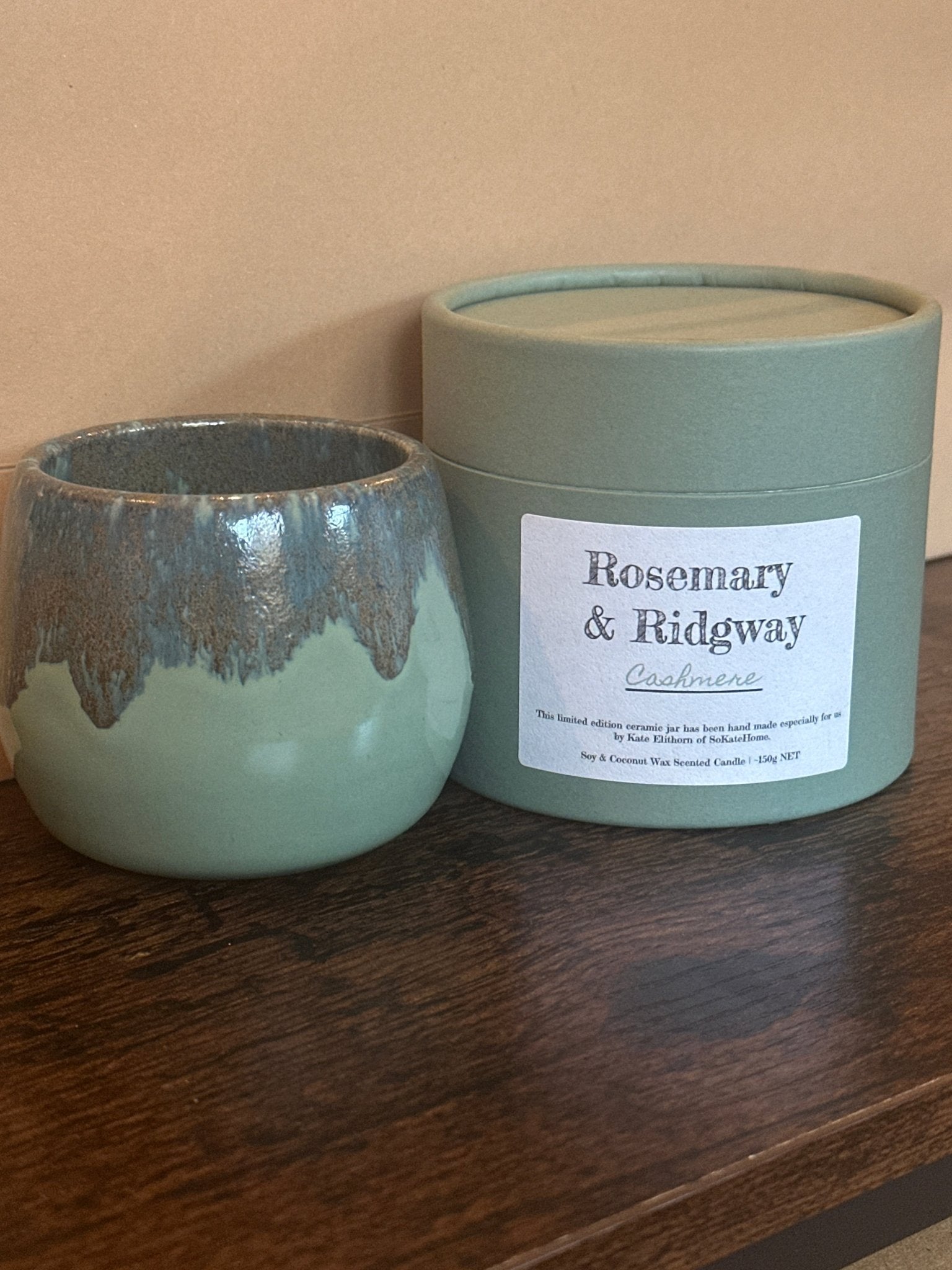 Limited Edition Ceramic Jar Cashmere Candle - Rosemary & Ridgway