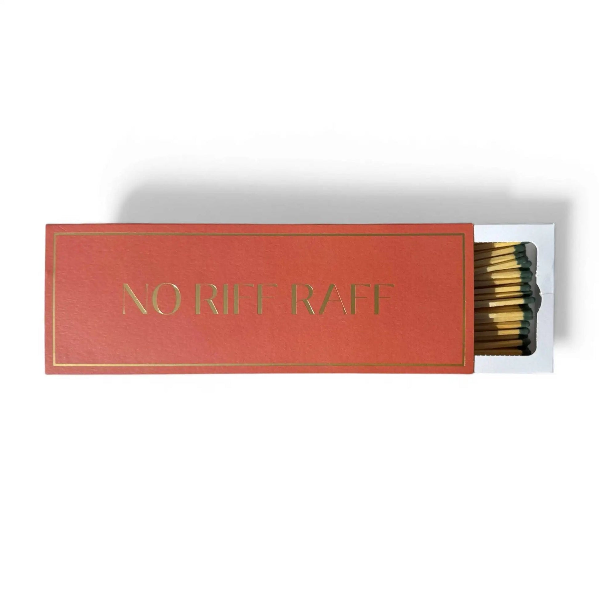 "No Riff Raff" Large match box - Rosemary & Ridgway