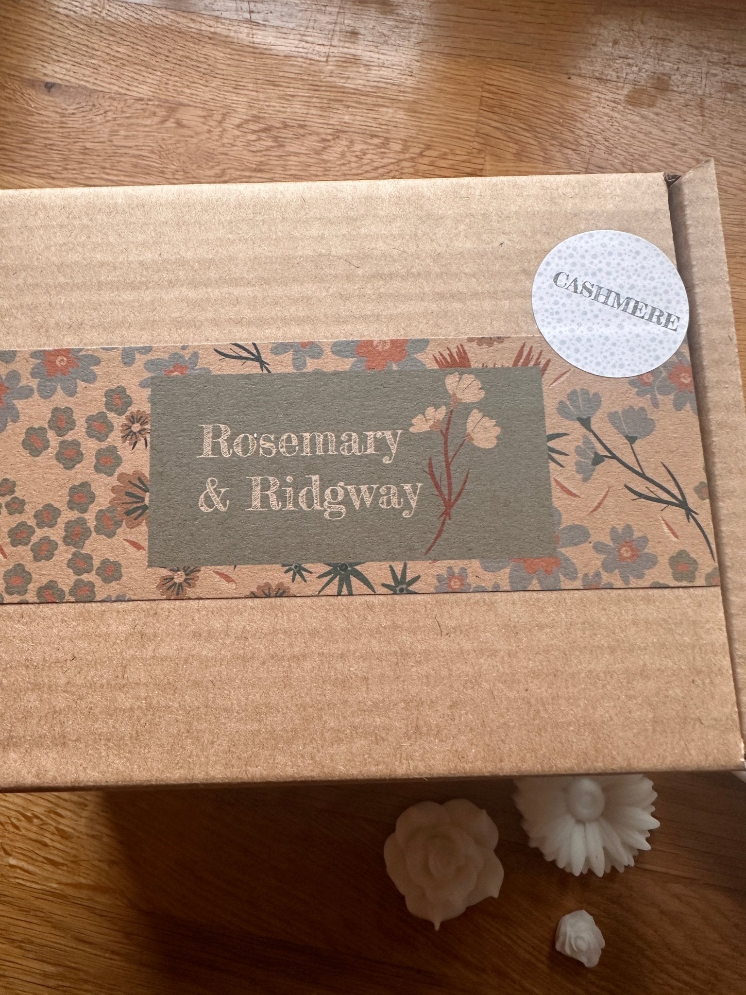Striped ceramic wax burner - Rosemary & Ridgway
