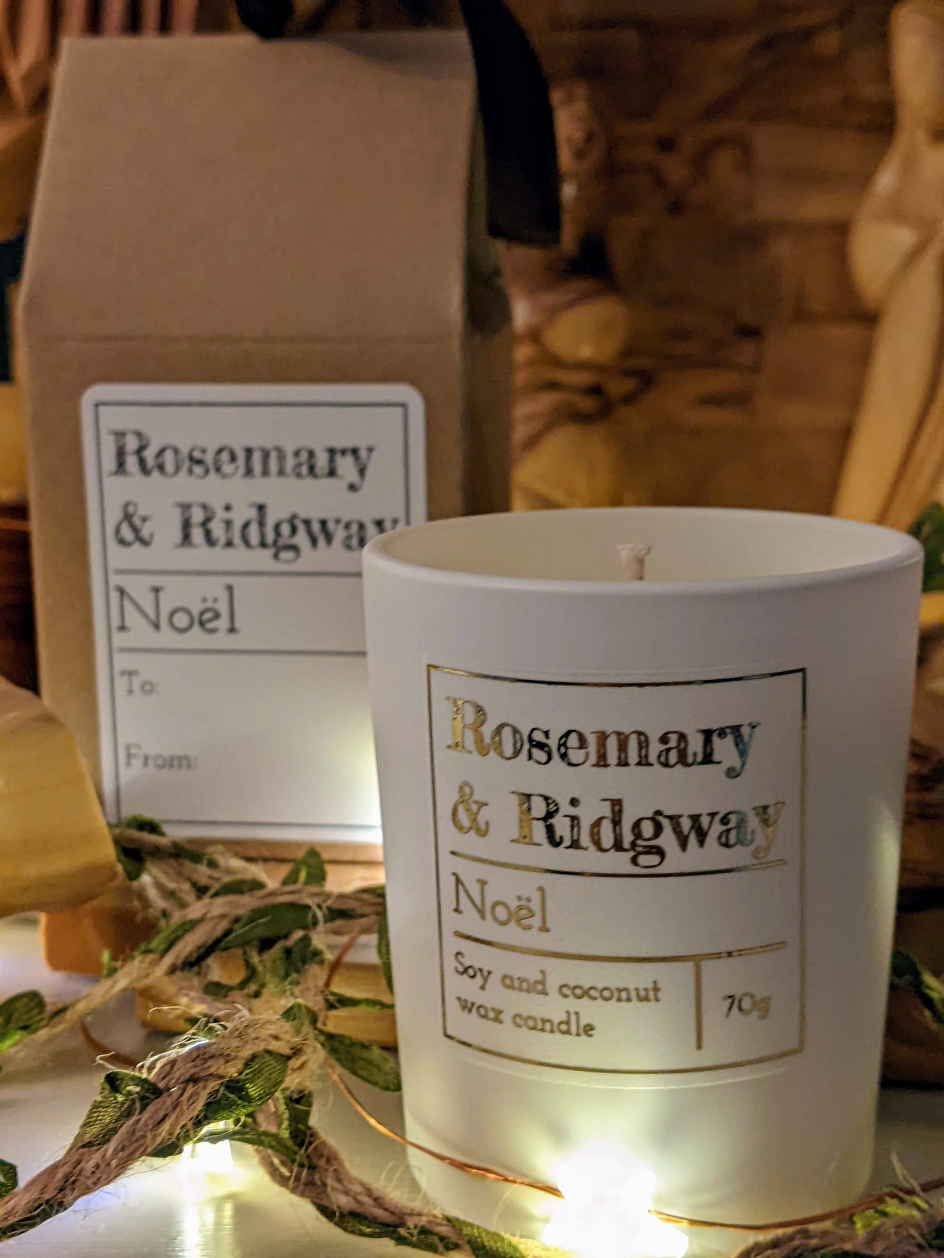 Noël boxed votive Rosemary & Ridgway